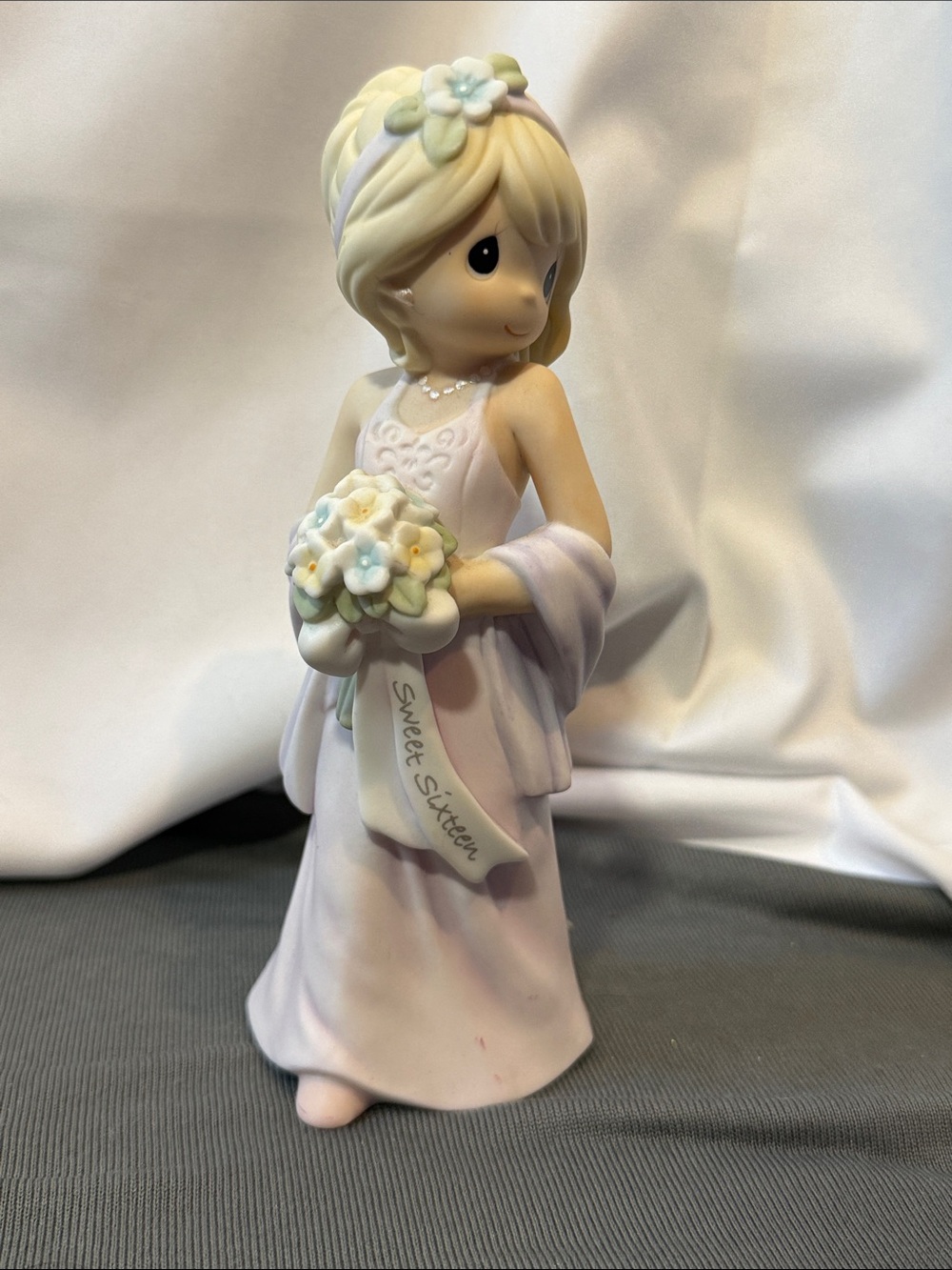 Precious Moments White Porcelain Figurine “Sweet Sixteen”
